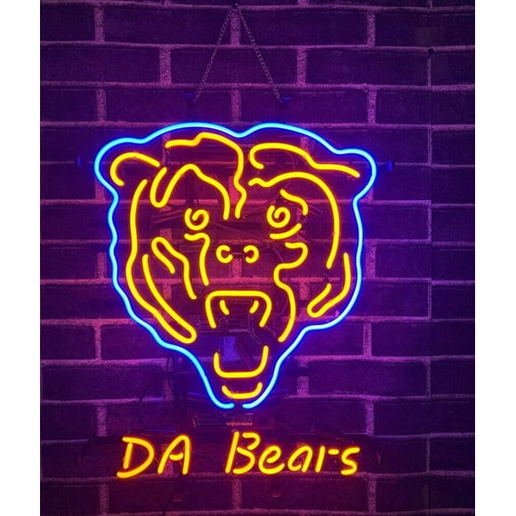 J974B Chicago Bear Da Bears For Display Decor Light Sign